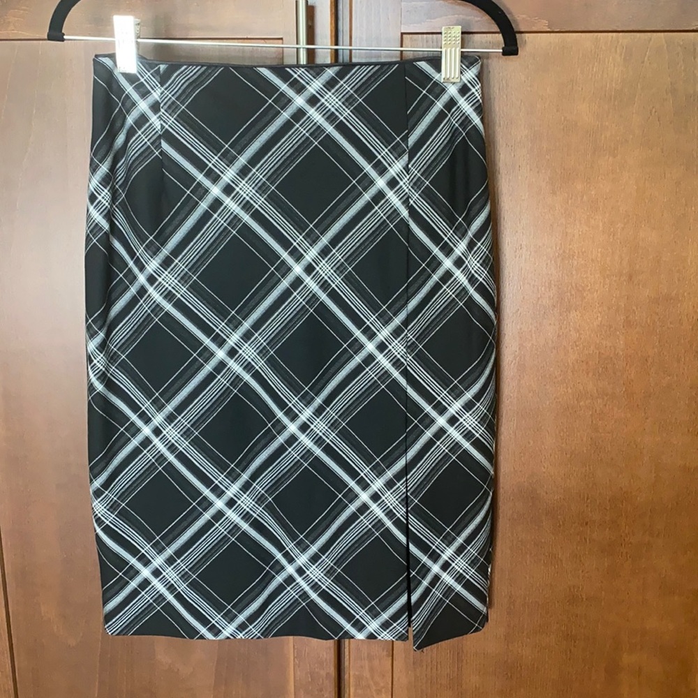 White House Black Market Plaid Skirt